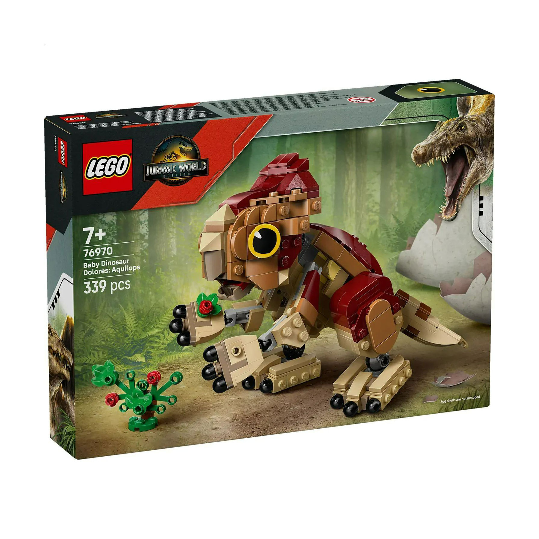Конструктор LEGO Jurassic World Маленький динозавр Долорес: Аквілопс, 339 деталей, від 7 років (76970)